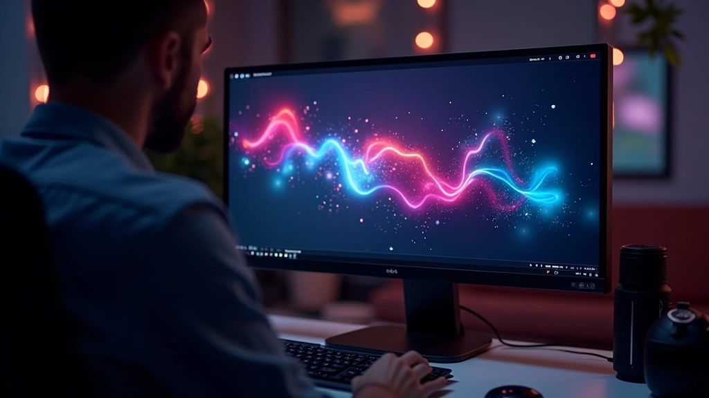 Pantalla de computadora mostrando composición de After Effects con múltiples capas y keyframes